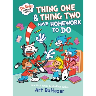One Homework Have Seuss 苏斯博士图画小说： 预订 Story Thing Graphic Cat Novel the Hat Two 件 Dr. and