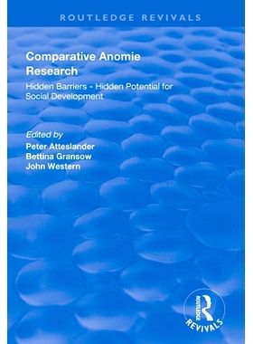 预订 Comparative Anomie Research: Hidden Barriers - Hidden Potential for Social Development 比较异常研究：隐藏的障碍-社
