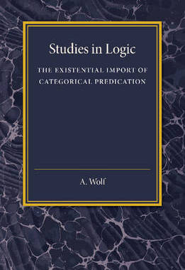 预订 The Existential Import of Categorical Predication