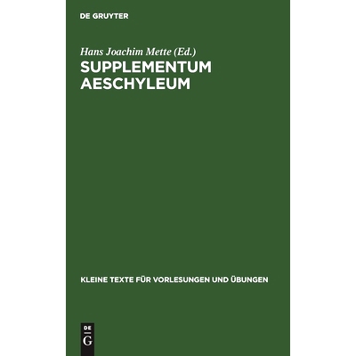预订 Supplementum Aeschyleum: 9783110997477