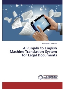预订 A Punjabi to English Machine Translation System for Legal Documents: 9783659506031