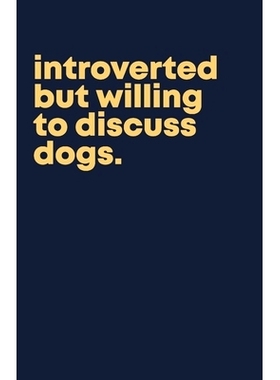 预订 Introverted but willing to discuss dogs.: Personal expense tracker for introverts and dog lovers: 9781679319662