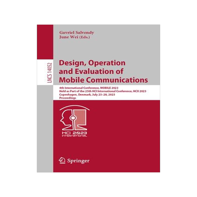 [预订]Design, Operation and Evaluation of Mobile Communications 9783031359200