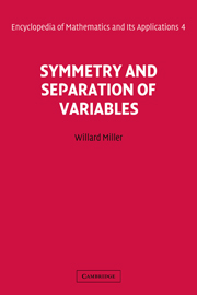 【预订】Symmetry and Separation of Variables
