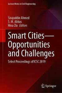 【预订】Smart Cities—Opportunities and Challenges