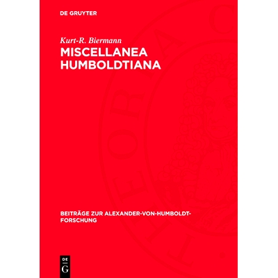 预订 Miscellanea Humboldtiana: 9783112769126