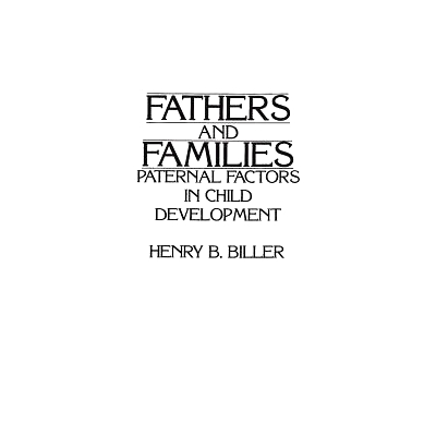 Paternal Factors in Child Development