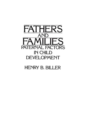 预订 Fathers and Families: Paternal Factors in Child Development: 9780865692275