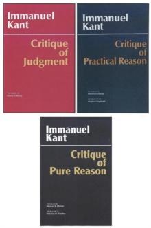 预订 Three Critiques, 3-Volume Set: Vol. 1: Critique of Pure Reason; Vol. 2: Critique of Practical Reason 9780872206298