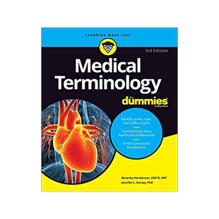 现货 英文原版 医学术语傻瓜书 Medical Terminology for Dummies