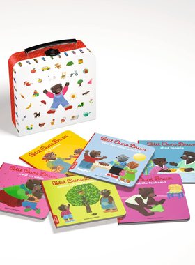 法国经典儿童启蒙动画书 小棕熊6册绘本套装 儿童节礼物 生活常识 法语原版 Ma valisette à histoires Petit Ours Brun