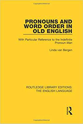 【预售】Pronouns and Word Order in Old English