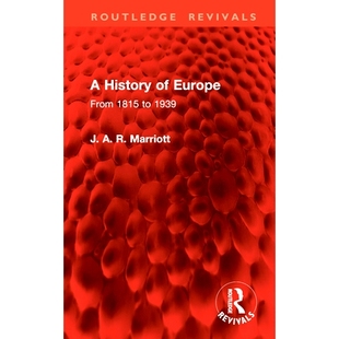 预订 A History of Europe: From 1815 to 1939 欧洲史 1815-1939(重印版): 9781041002437