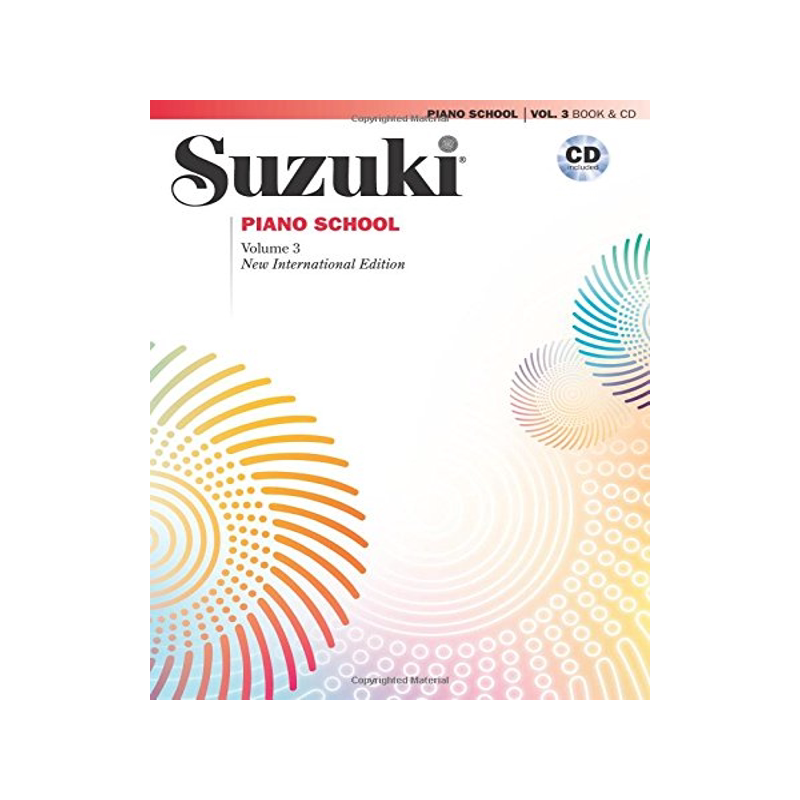 现货 【预售】Suzuki Piano School, Vol 3: Book & CD [平装] [2008] Azuma, Seizo