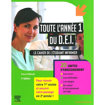 预订 Le cahier de l’étudiant infirmier : toute l’année 1 du DEI 护理学生的笔记本：DEI 的整个一年级: 9782294771385