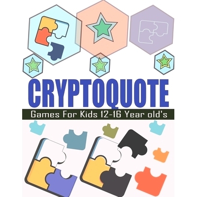预订 Cryptoquote Games For Kids 12-16 Year old’s: Cryptogram Easy To Hard Words Games Book: 9798321527627