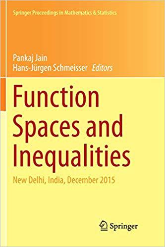 【预售】Function Spaces and Inequalities: New Delhi, India, December 2015