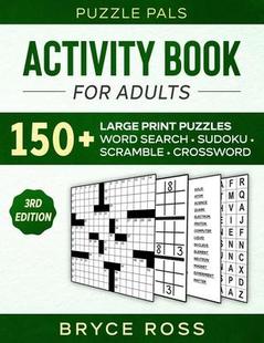 and Activity Adults for Large Search Scramble Word Book Sudoku Print 9781990100215 Puzzles 150 预订