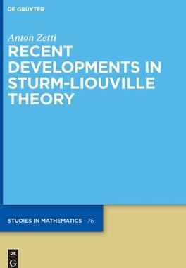 [预订]Recent Developments in Sturm-Liouville Theory 9783110718843
