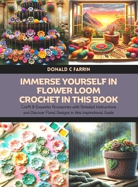 预订 Immerse Yourself in Flower Loom Crochet in this Book: Craft 8 Exquisite Accessories with Detailed Instructions and