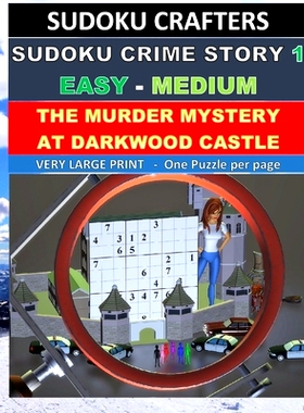 预订 The Murder Mystery at Darkwood Castle: SUDOKU CRIME STORY 1 (Easy - Medium): 9781089185130
