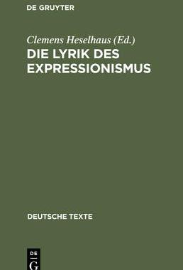 【预订】Die Lyrik des Expressionismus 9783110986884