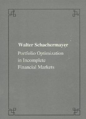 预订 Portfolio optimizations in incomplete financial markets