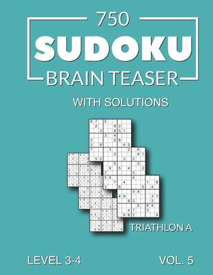 [预订]750 Sudoku Brain Teaser Triathlon A with solutions: Level 3-4 Volume 5 9798507676224