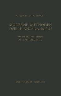 Plant der Modern Pflanzenanalyse Methoden Methods Moderne 预订 Analysis