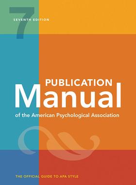 现货 英文原版 美国心理学会出版手册 第7版 Publication Manual of the American Psychological Association