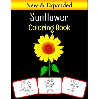 预订 Sunflower Coloring Book: Sunflower pictures, coloring and learning book with fun for kids (60 Pages, at least 30 su