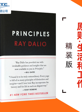 英文原版 原则：生活和工作 Ray Dalio 瑞·达利欧 精装 Principles: Life and Work 华尔街对冲基金桥水创始人