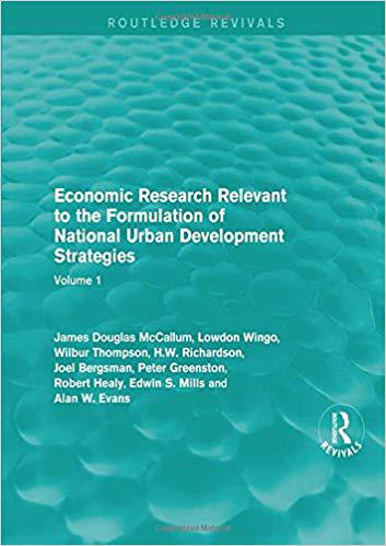 【预售】Economic Research Relevant to the Formulation of National Urban Development Strategies