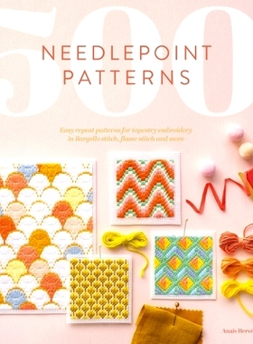 预订 500 Needlepoint Patterns: Easy Repeat Patterns for Tapestry Embroidery in Bargello Stitch, Flame Stitch and More: 9