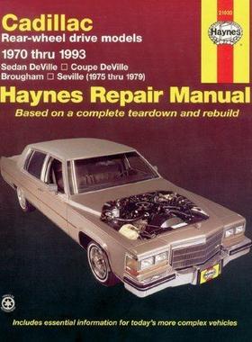 [预订]Cadillac RWD petrol DeVille/Coupe/Sedan DeVille (1970-1985), Brougham (1970-1993) & Seville (1975-19 9781563921650