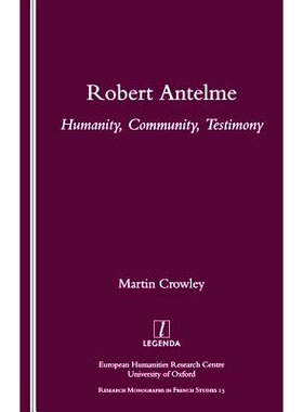 预订 Robert Antelme: Humanity, Community, Testimony: 9781900755801