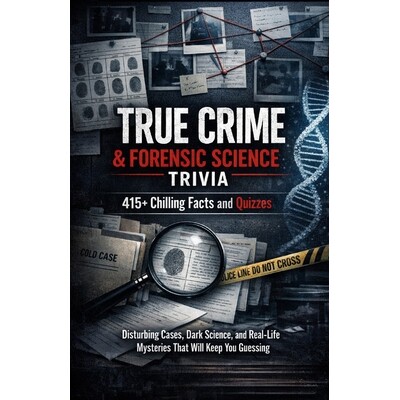 预订 True Crime & Forensic Science Trivia: 415+ Chilling Facts and Quizzes: Disturbing Cases, Dark Science, and Real-Lif