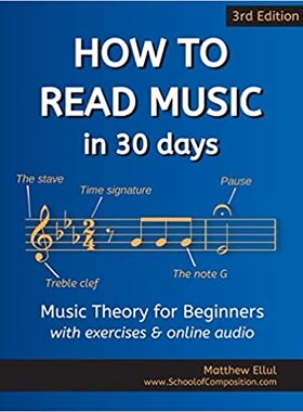 【预订】How to Read Music in 30 Days: Music Theory for Beginners - with exer 9789918954810