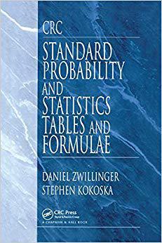 【预订】CRC Standard Probability and Statistics Tables and Formulae