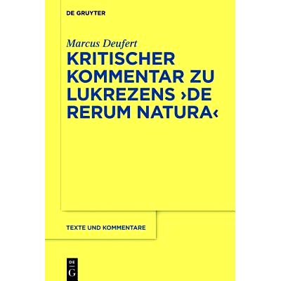 预订 Kritischer Kommentar zu Lukrezens De rerum natura: 9783110414714