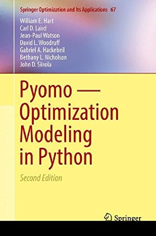 【预订】Pyomo -- Optimization Modeling in Py...
