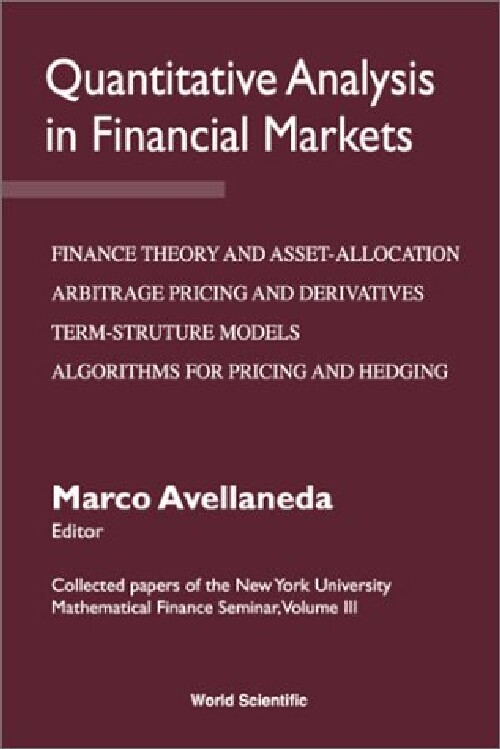 【预订】Quantitative Analysis in Financial M...