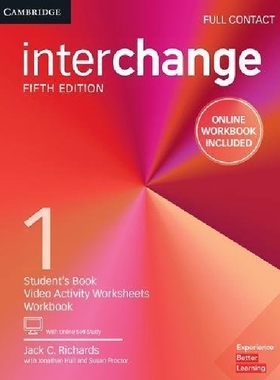 【预订】Interchange Level 1 Full Contact wit...
