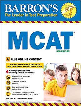 【预售】Barron’s MCAT, 3rd Edition: With Bon...