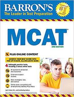 MCAT Barron’s 3rd Edition Bon... With 预售