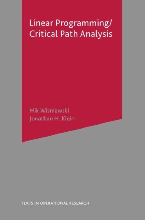 【预订】Critical Path Analysis and Linear Pr...