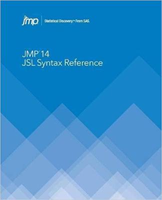【预售】Jmp 14 Jsl Syntax Reference