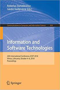 【预售】Information and Software Technologie...