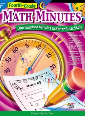 【预订】Fourth-Grade Math Minutes: One Hundr...