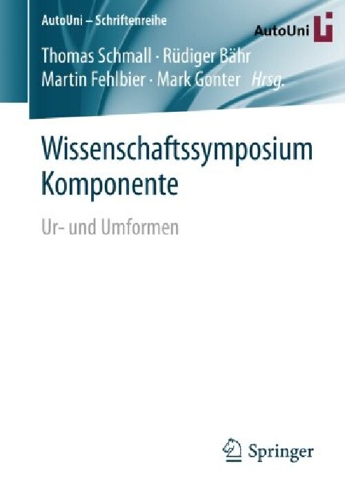【预订】Wissenschaftssymposium Komponente: U...
